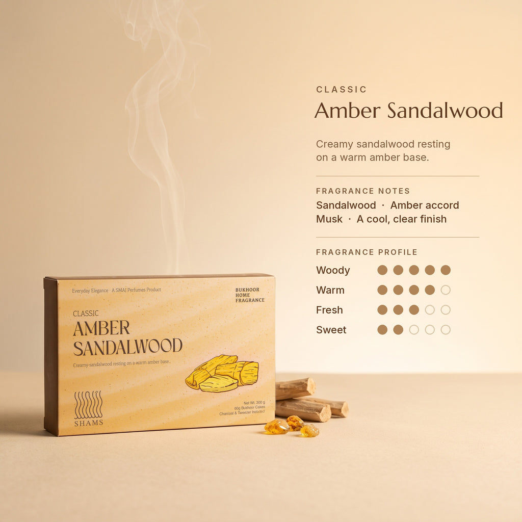 Amber Sandalwood Bakhoor 60g