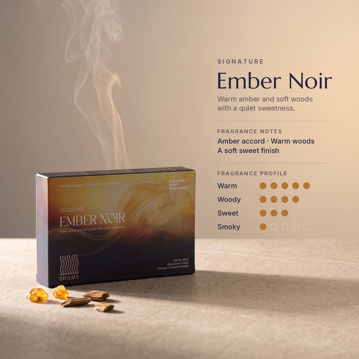 Ember Noir Bakhoor 60g