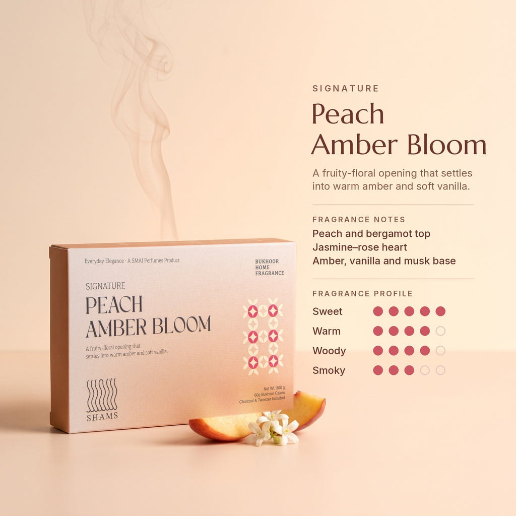 Peach Amber Bloom Bakhoor 60g