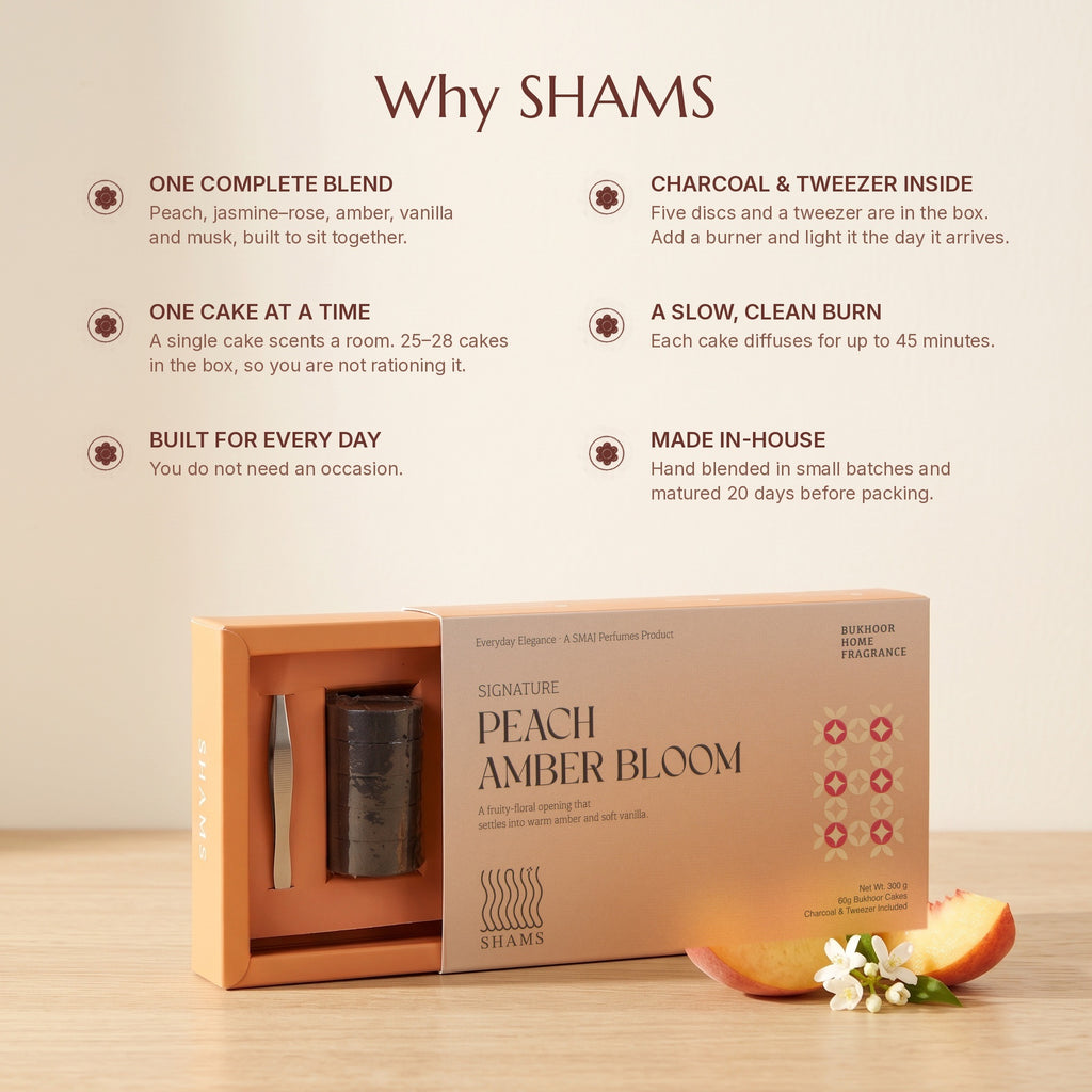 Peach Amber Bloom Bakhoor 60g