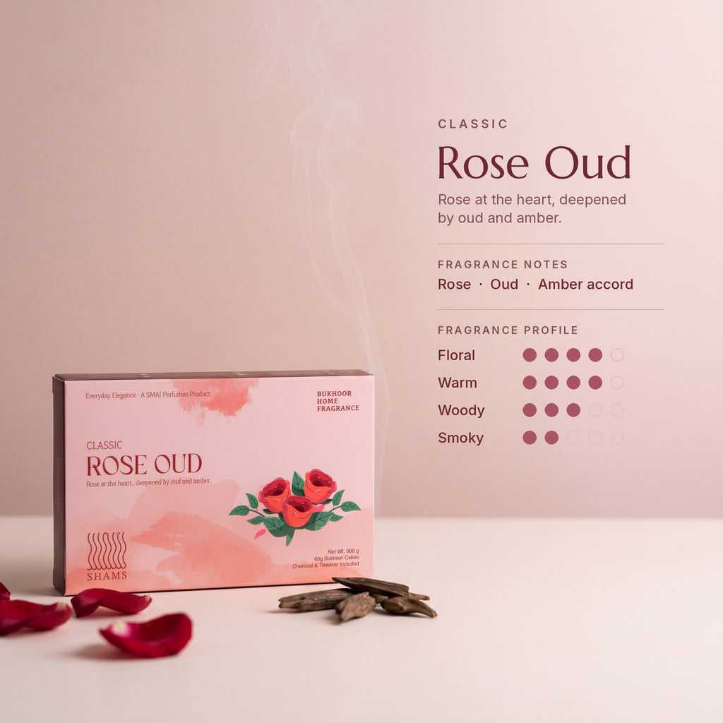 Rose Oud Bakhoor 60g
